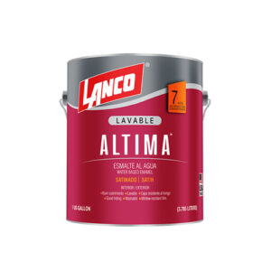 ESMALTE AL AGUA LANCO ALTIMA BLANCO SATINADO GALÓN